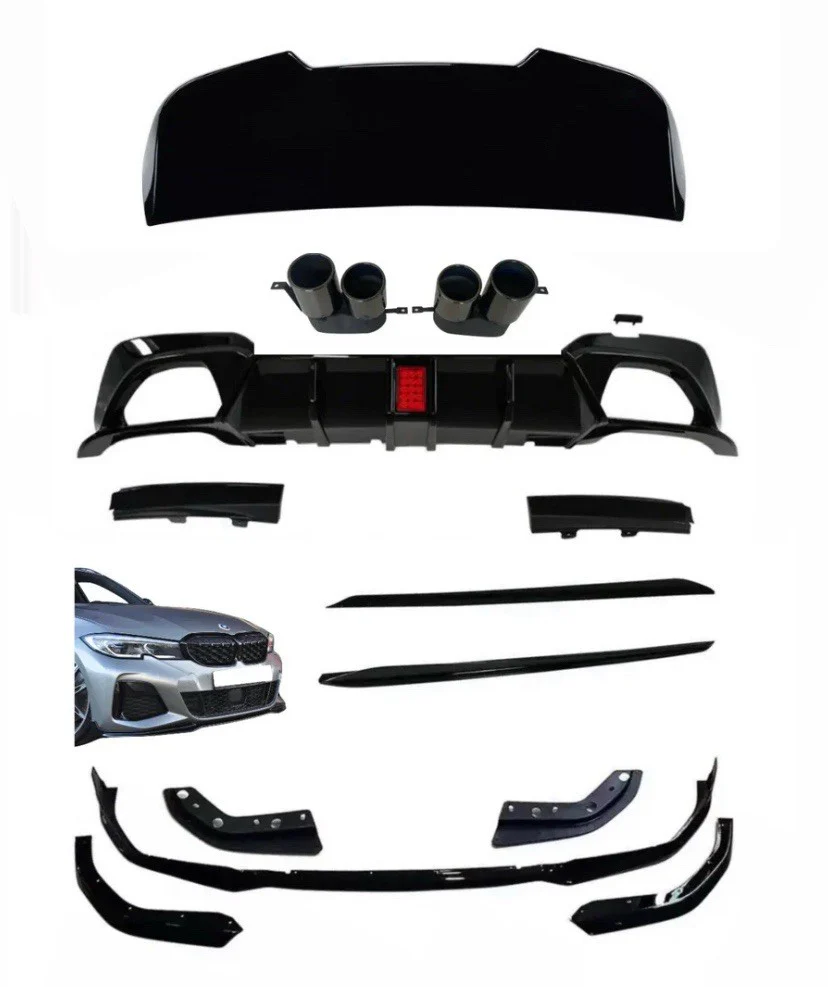 BMW G21 3 SERIES TOURING ESTATE BODY KIT SPLITTER REAR QUAD LED DIFFUSER MP ROOF