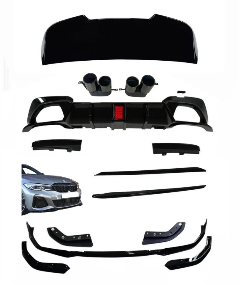 BMW G21 3 SERIES TOURING ESTATE BODY KIT SPLITTER REAR QUAD LED DIFFUSER MP ROOF