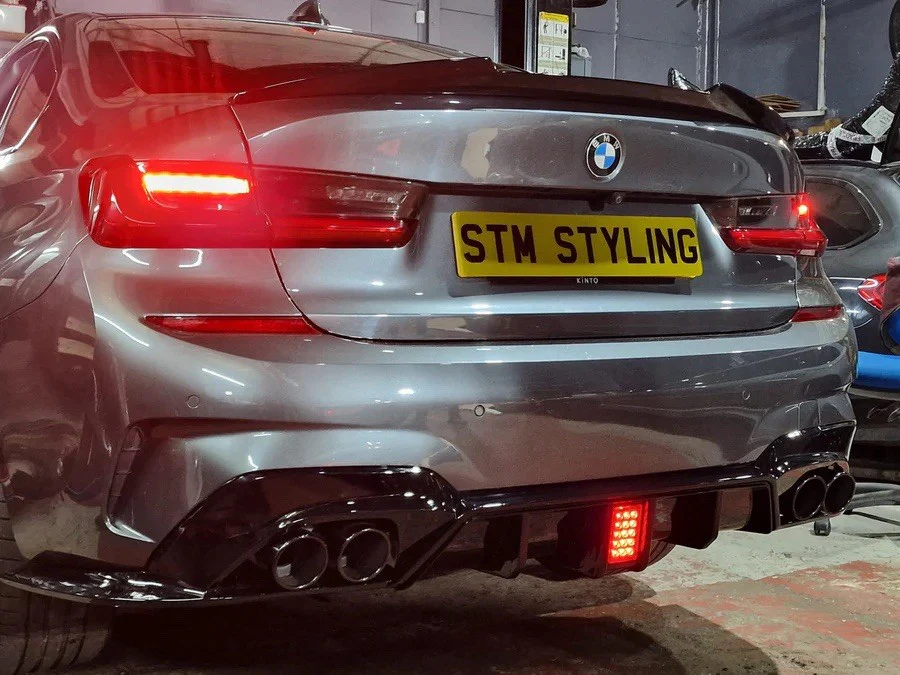 BMW G21 3 SERIES TOURING ESTATE BODY KIT STM SPLITTER QUAD LED DIFFUSER MP ROOF - Image 6