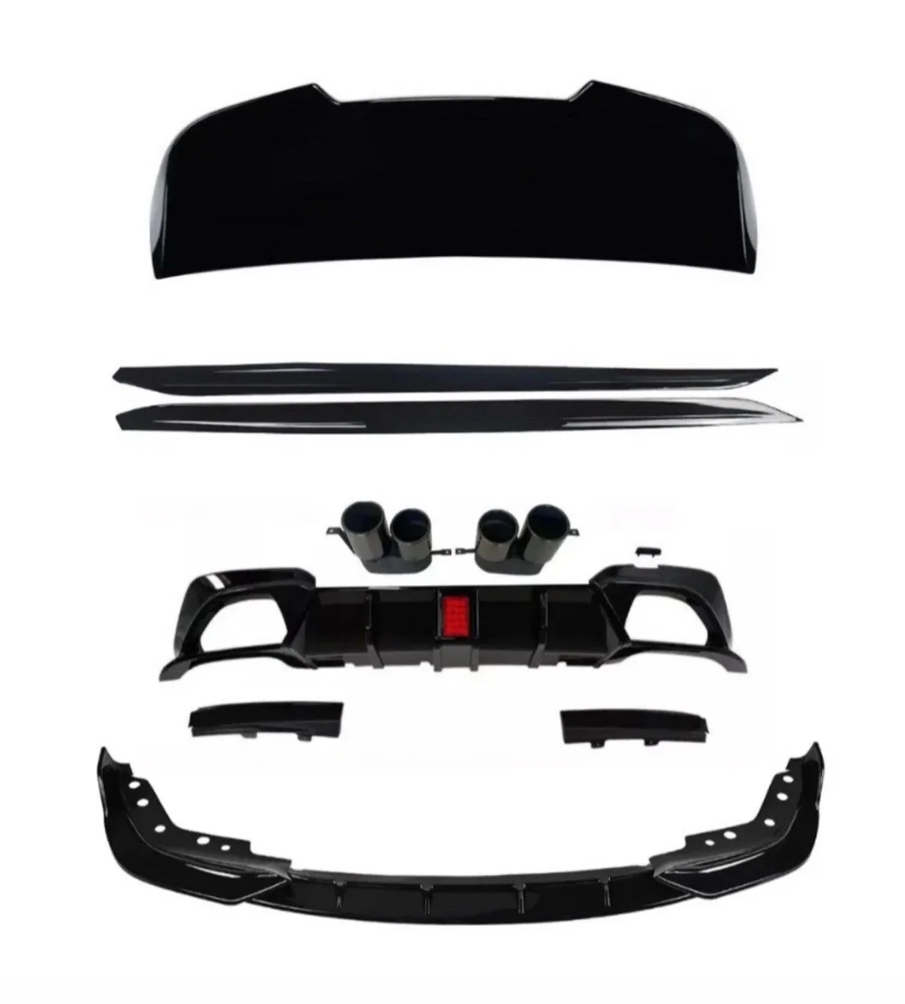 BMW G21 3 SERIES TOURING ESTATE BODY KIT STM SPLITTER QUAD LED DIFFUSER MP ROOF