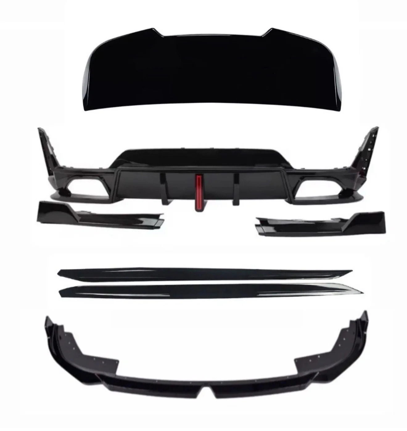 BMW G21 LCI 3 SERIES BODY KIT BODYKIT FRONT SPLITTER REAR DIFFUSER LCI QUAD 2023+ FULL ROOF