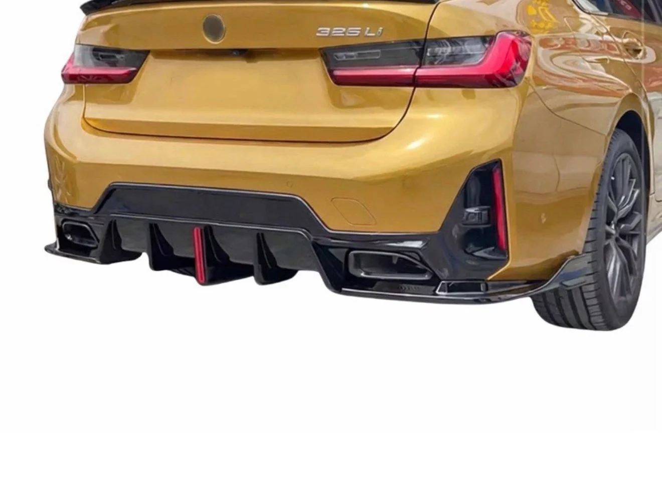 BMW G21 LCI 3 SERIES BODY KIT BODYKIT FRONT SPLITTER REAR DIFFUSER QUAD EDITION 2 ROOF SPOILER - Image 9
