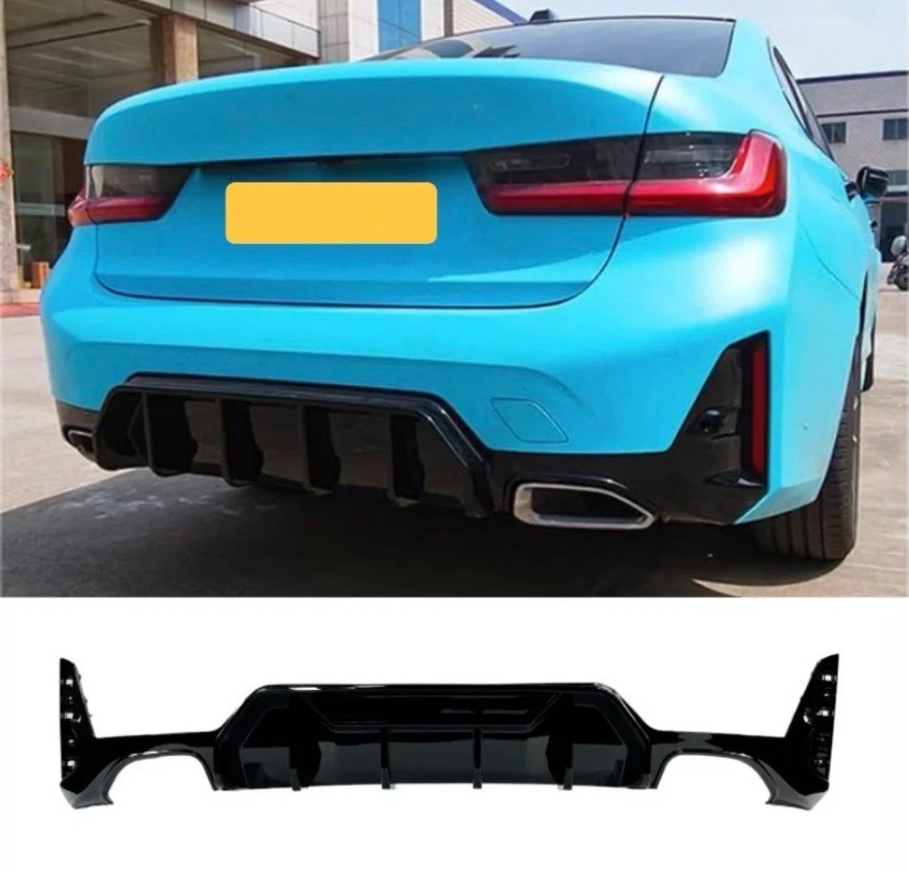 BMW G21 LCI 3 SERIES BODY KIT BODYKIT FRONT SPLITTER REAR DIFFUSER QUAD ED2 ROOF SPOILER - Image 3