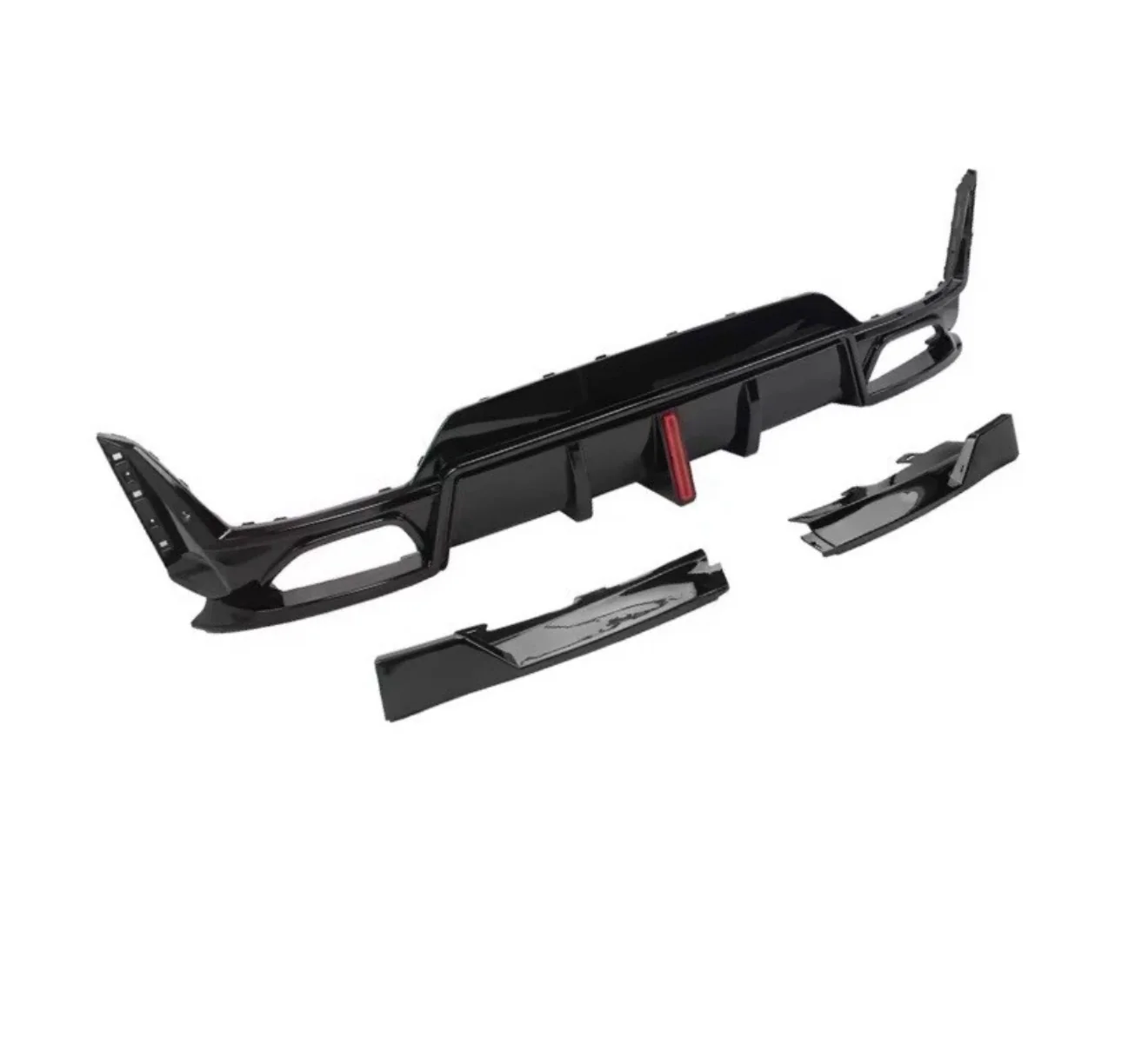 BMW G21 LCI 3 SERIES BODY KIT BODYKIT FRONT SPLITTER REAR DIFFUSER QUAD STM V ROOF SPOILER - Image 4