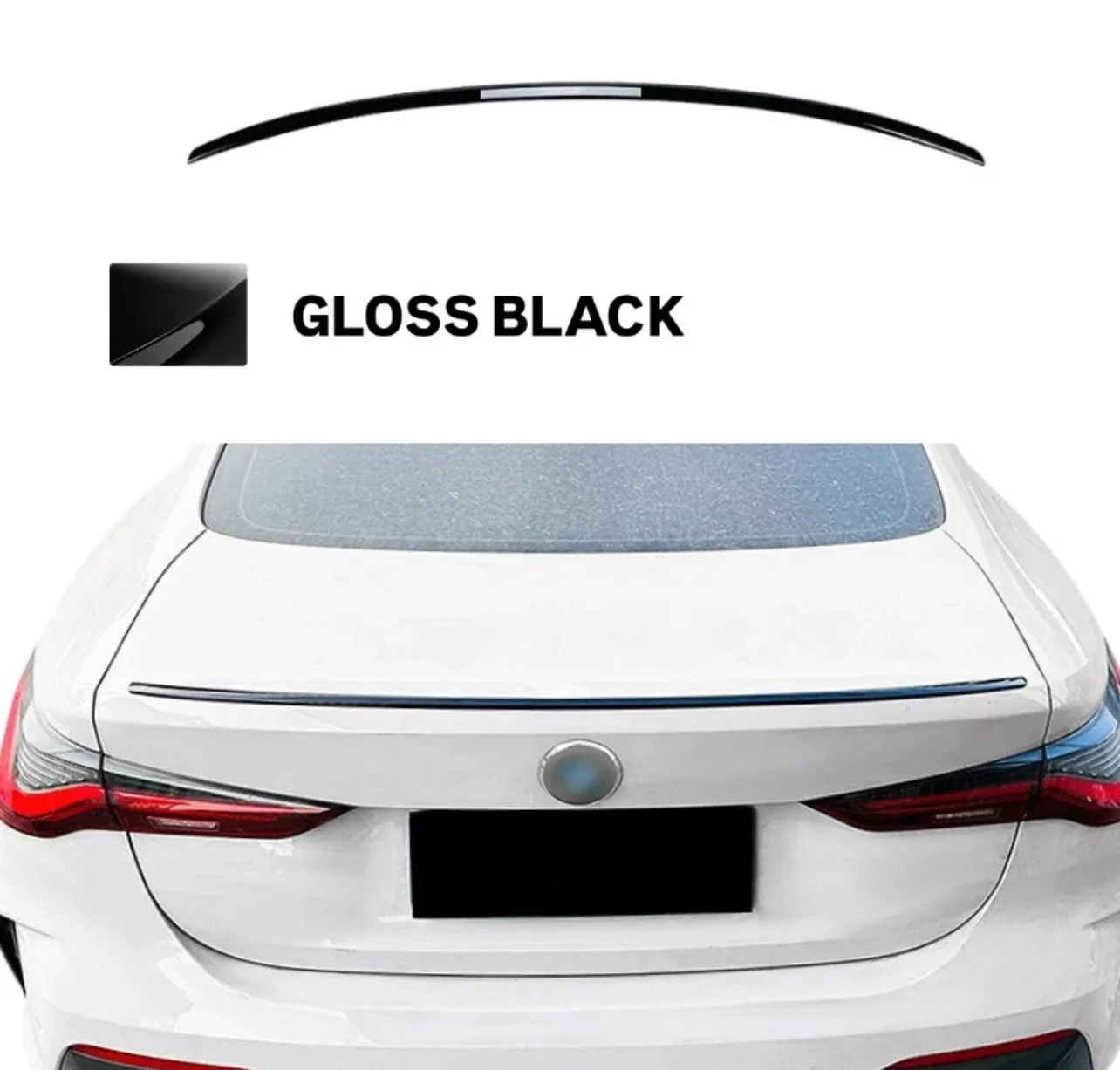 BMW G26 4 Series  i4 Boot lip Spoiler Gran Coupe Gloss Black 2021 2024 - Image 2