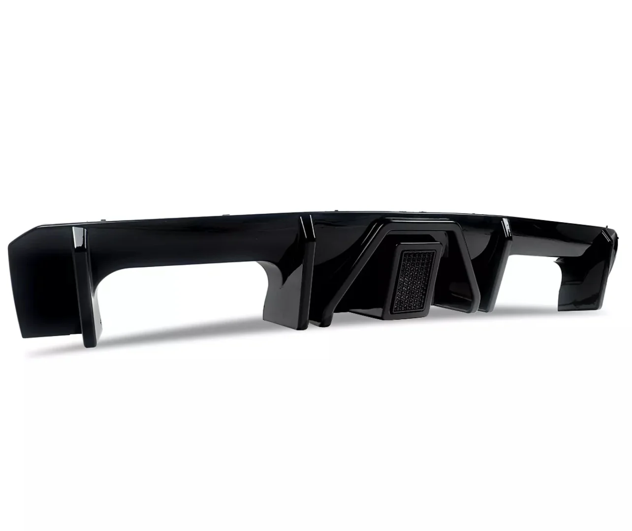 BMW G80 M3 G82 G83 M4 REAR BUMPER DIFFUSER LIP GLOSS BLACK W/LED LIGHT - Image 3
