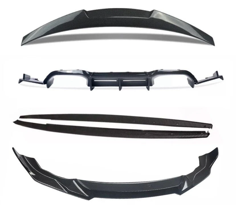 BMW M2 F87 Carbon Kit Front Splitter Spoiler Lip Diffuser Side Extensions 16-21