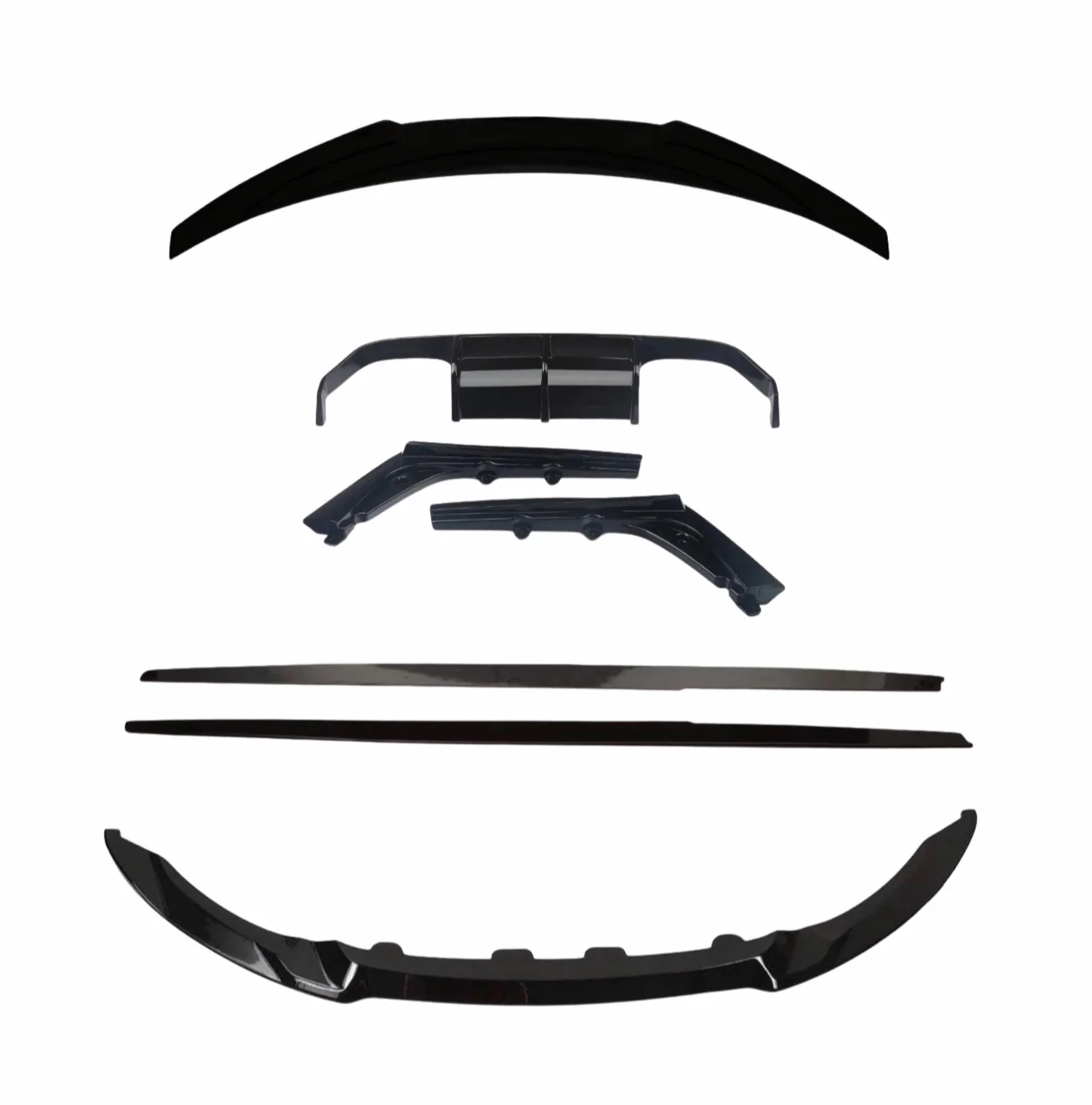 BMW M3 M4 F80 F82 F83 GLOSS FRONT SPLITTER REAR DIFFUSER SIDE SKIRTS BODY KIT