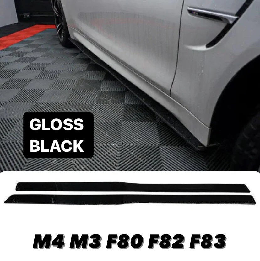 BMW M3 M4 F80 F82 F83 GLOSS FRONT SPLITTER REAR DIFFUSER SIDE SKIRTS BODY KIT MP - Image 3
