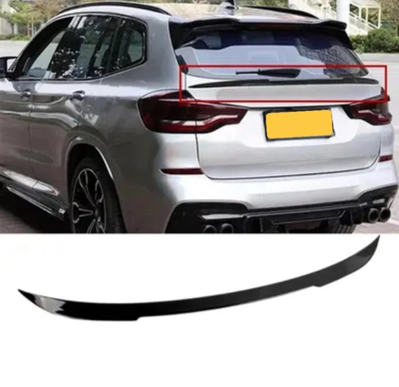 BMW X3 G01 M SPORT PERFORMANCE BODY KIT SKIRTS DIFFUSER LIP GLOSS BLACK LCI - Image 10