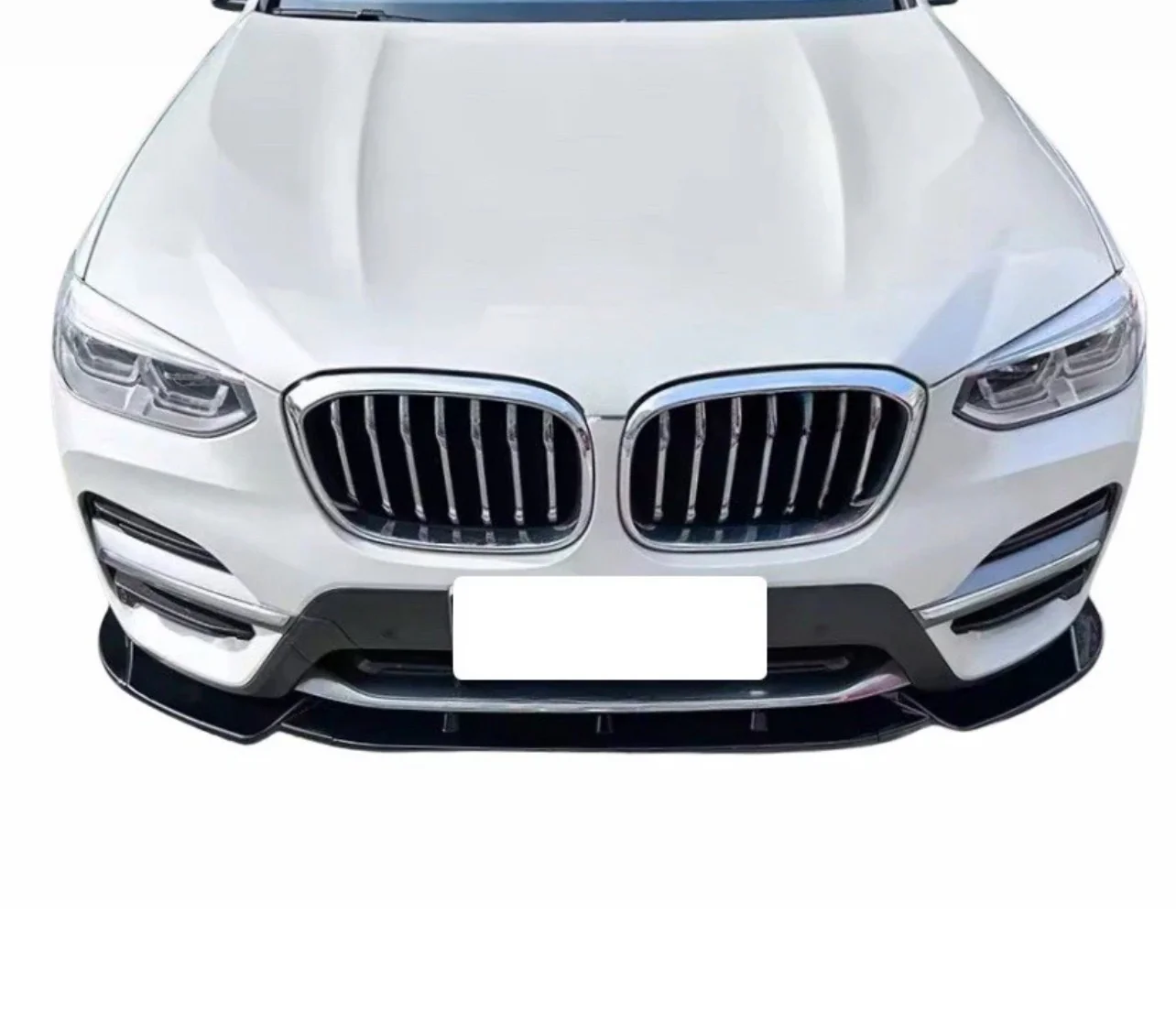 BMW X3 G01 Pre-LCI Standard SE Gloss Black Front Splitter Spoiler Lip 2018-2021 - Image 7
