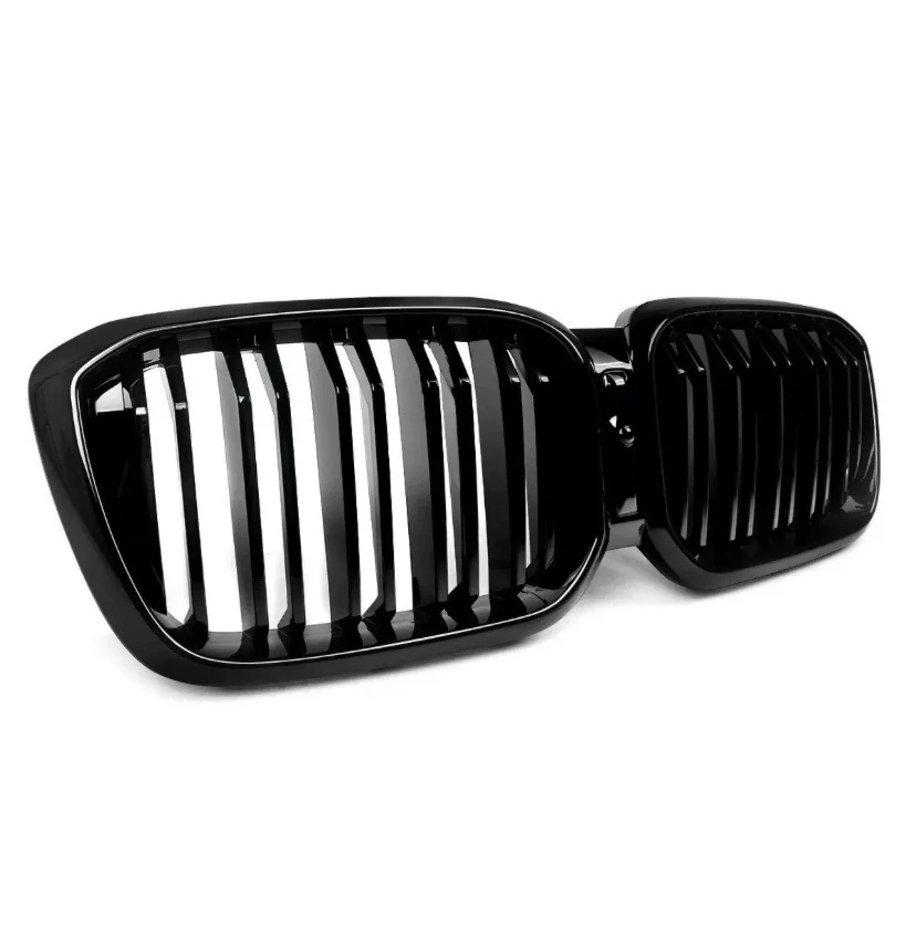 BMW X3 G01 X4 G02 LCI Facelift Gloss Black Twin Slat Kidney Grille Grills 2022+ - Image 3