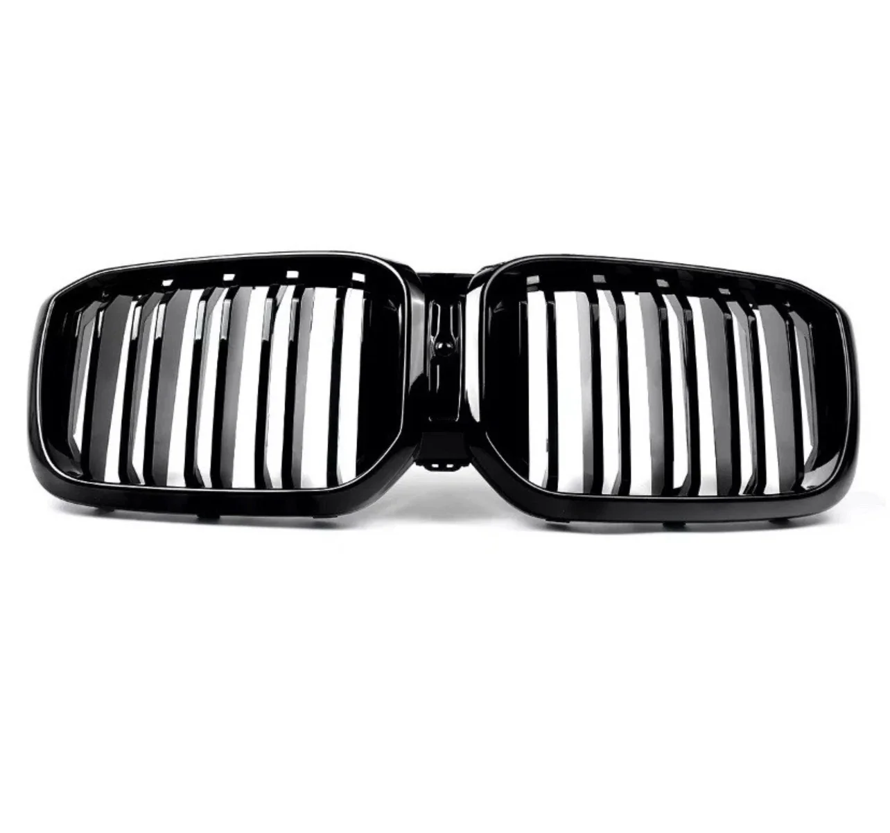 BMW X3 G01 X4 G02 LCI Facelift Gloss Black Twin Slat Kidney Grille Grills 2022+ - Image 4
