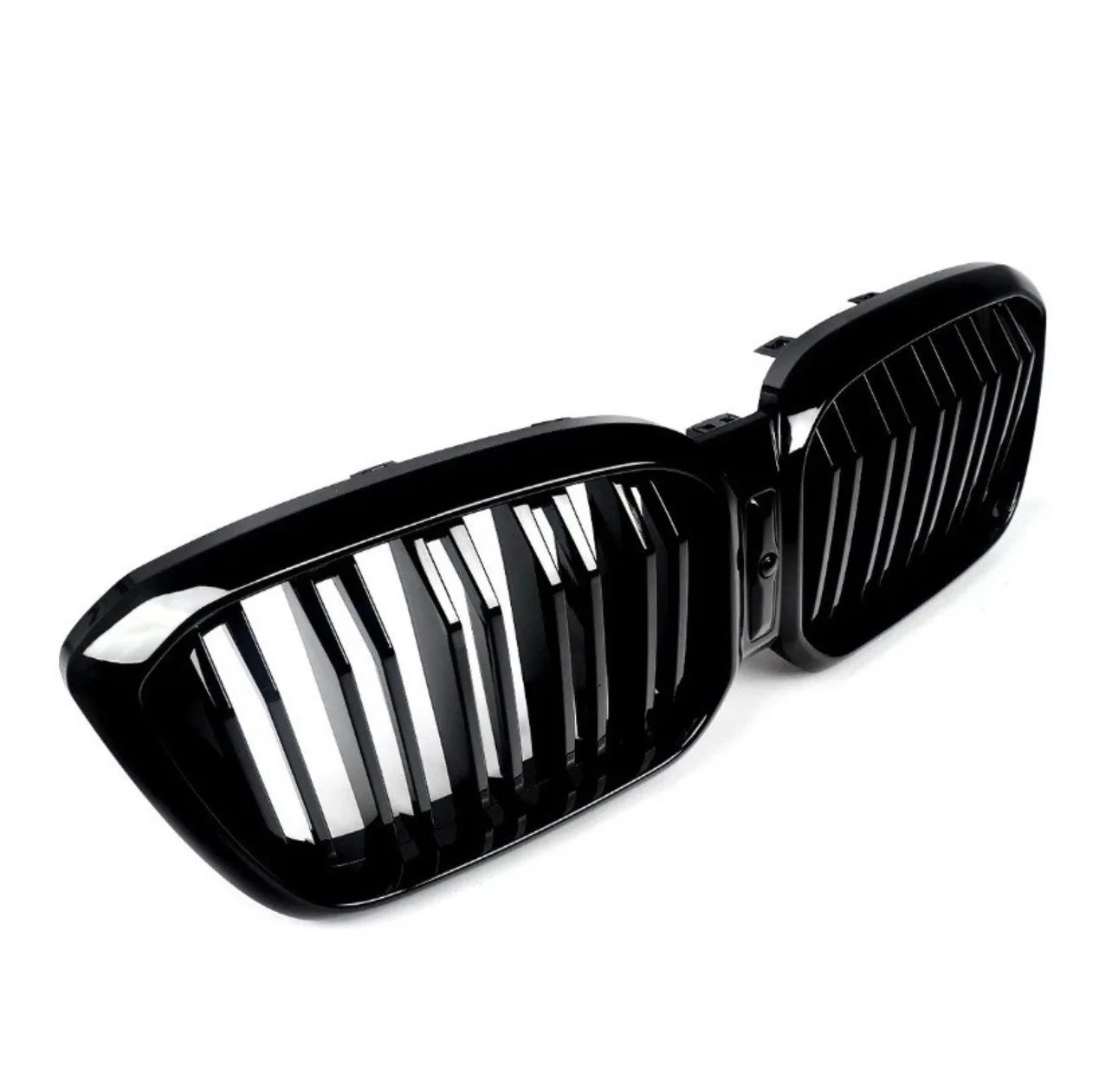 BMW X3 G01 X4 G02 LCI Facelift Gloss Black Twin Slat Kidney Grille Grills 2022+ - Image 7
