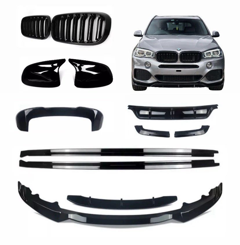 BMW X5 F15 BODY KIT REAR DIFFUSER FRONT SPLITTER SPOILER SIDES GRILLES MIRRORS - Image 2
