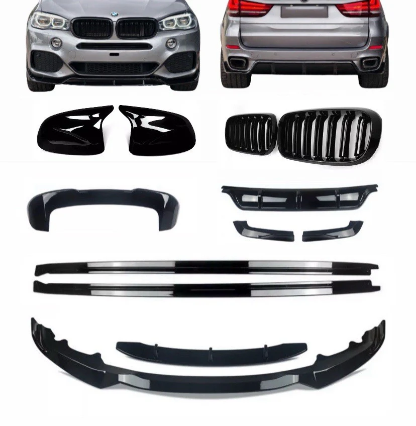 BMW X5 F15 BODY KIT REAR DIFFUSER FRONT SPLITTER SPOILER SIDES GRILLES MIRRORS - Image 20