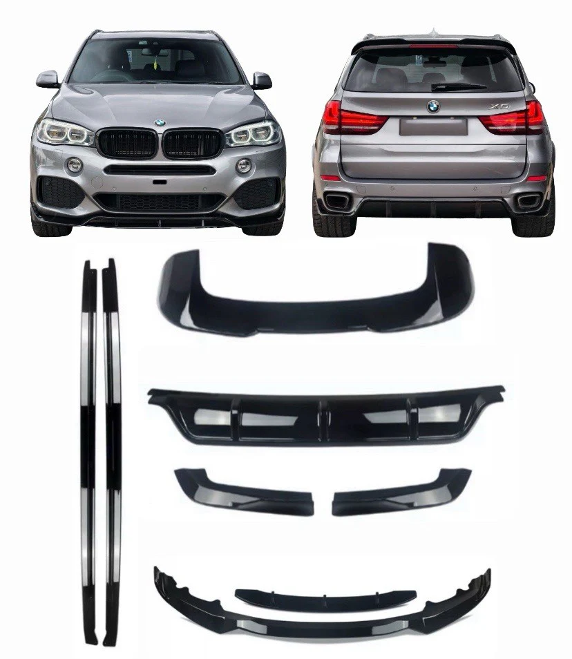 BMW X5 F15 BODY KIT REAR DIFFUSER FRONT SPLITTER SPOILER SIDES GRILLES MIRRORS - Image 7