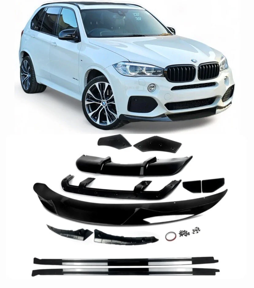 BMW X5 F15 KIT SPLITTER DIFFUSER SIDE SKIRTS SPOILER GLOSS BLACK 13-18 MP
