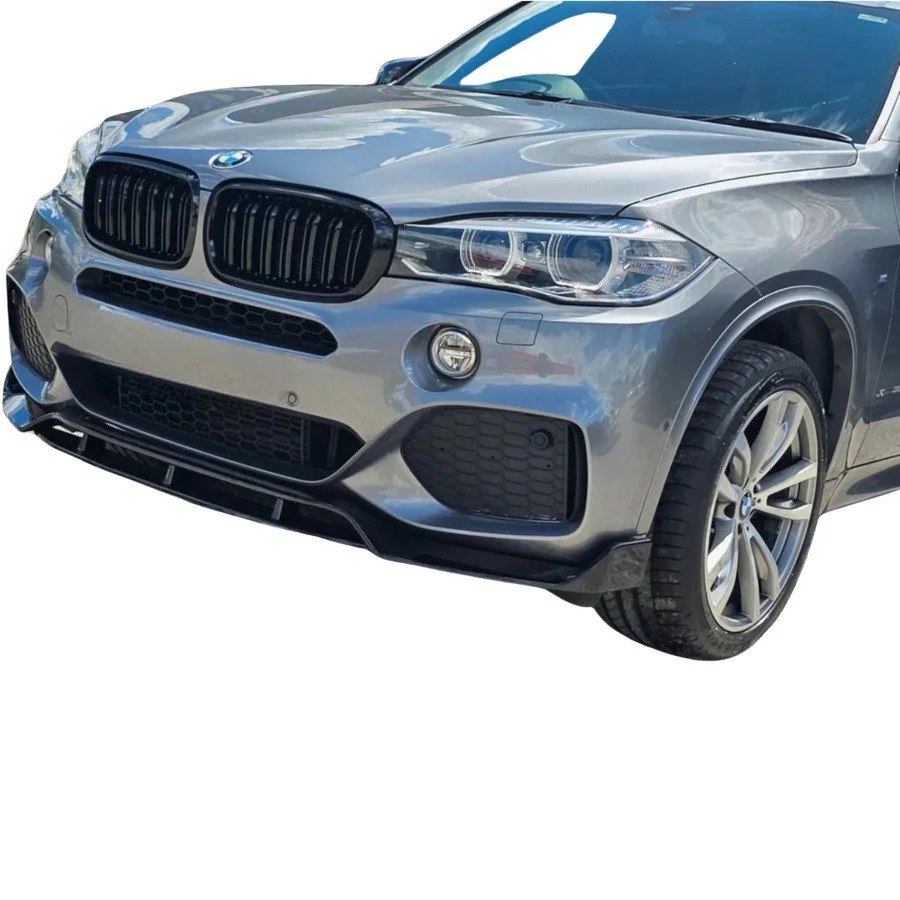 BMW X5 F15 M PERFORMANCE FRONT SPLITTER SPOILER LIP KIT GLOSS BLK 2013-2018 - Image 9