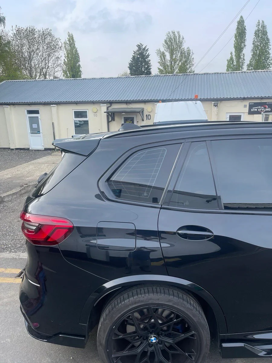 BMW X5 G05 BLACK BODY KIT GLOSS BLACK SPLITTER DIFFUSER STM ROOF SPOILER ABS - Image 11