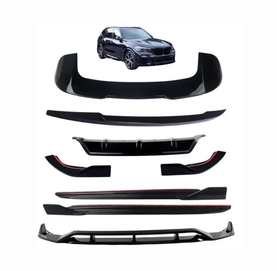 BMW X5 G05 BODYKIT BODY KIT FRONT SPLITTER LIP REAR DIFFUSER SKIRTS STM SPOILER - Image 3