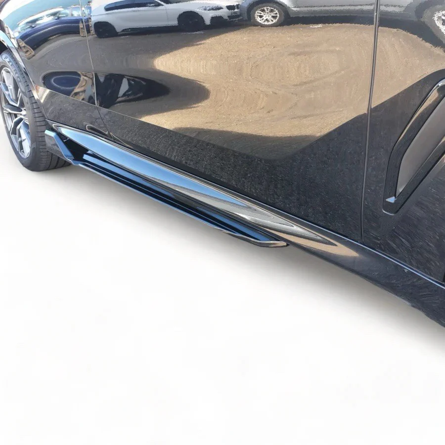 BMW X5 G05 M SPORT GLOSS BLACK SIDE SKIRTS EXTENSION BLADES FACELIFT 18-23 - Image 5