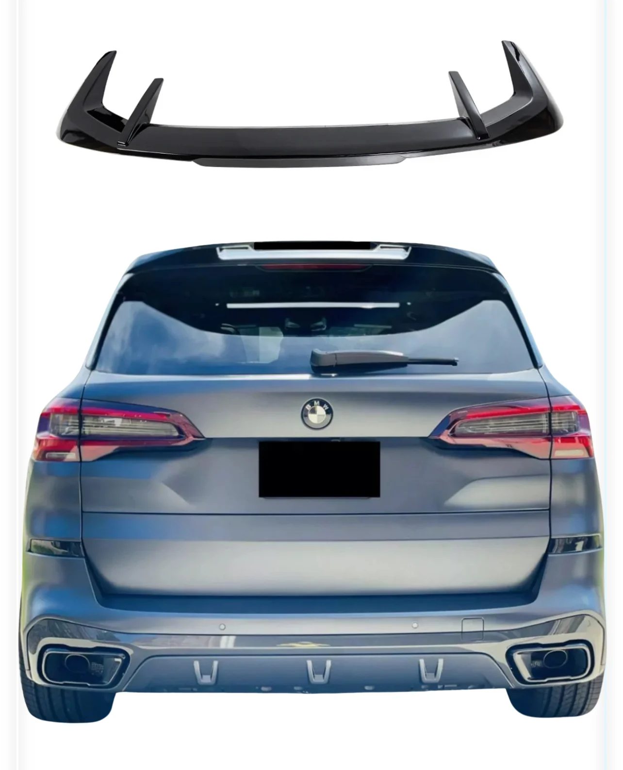 BMW X5 G05 M50 X5M Gloss Black Rear Roof Spoiler Boot Wing Lip 2018+ MP Style - Image 17