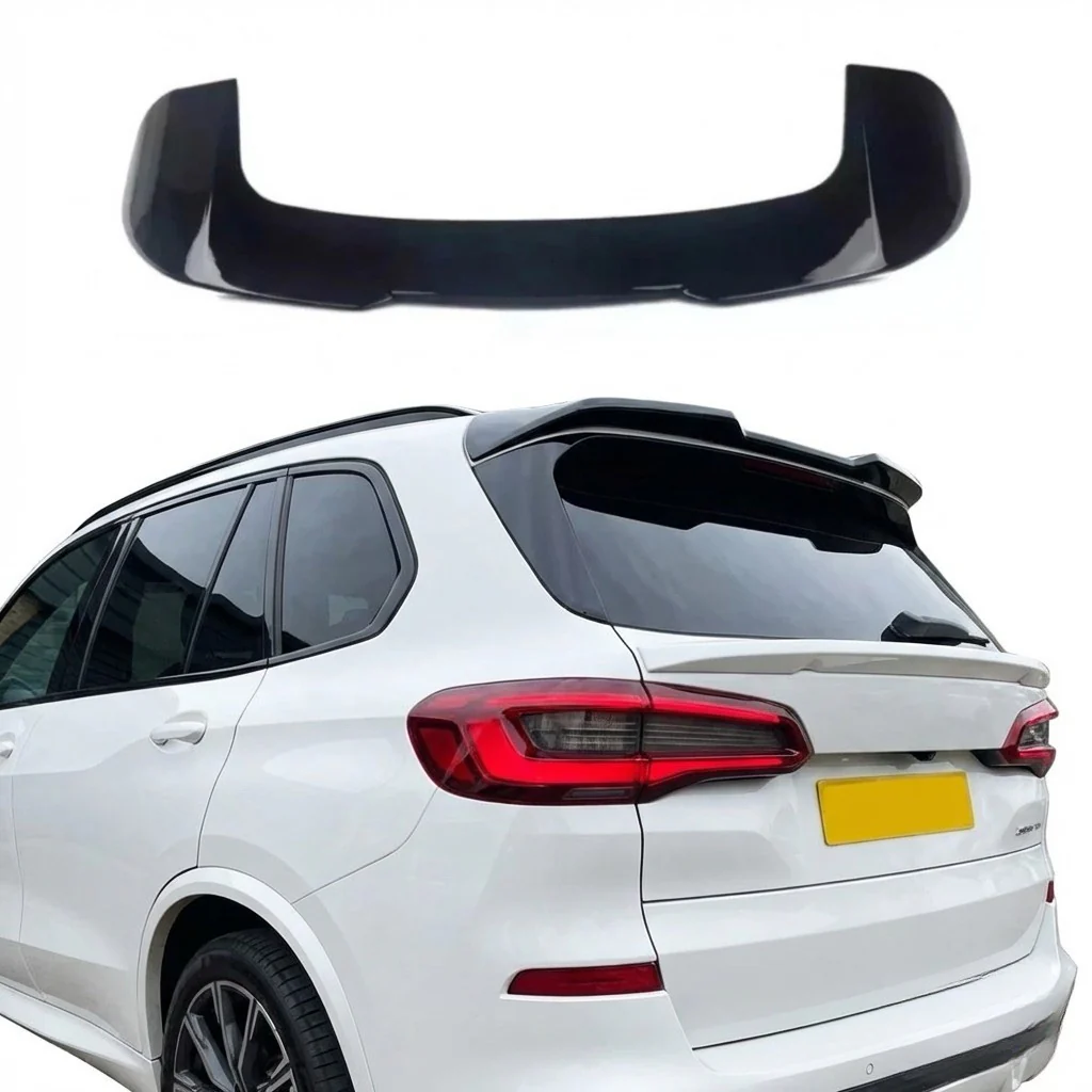 BMW X5 G05 Roof Spoiler Gloss Black Rear Window Wing M Performance 2019+ STM - Image 4