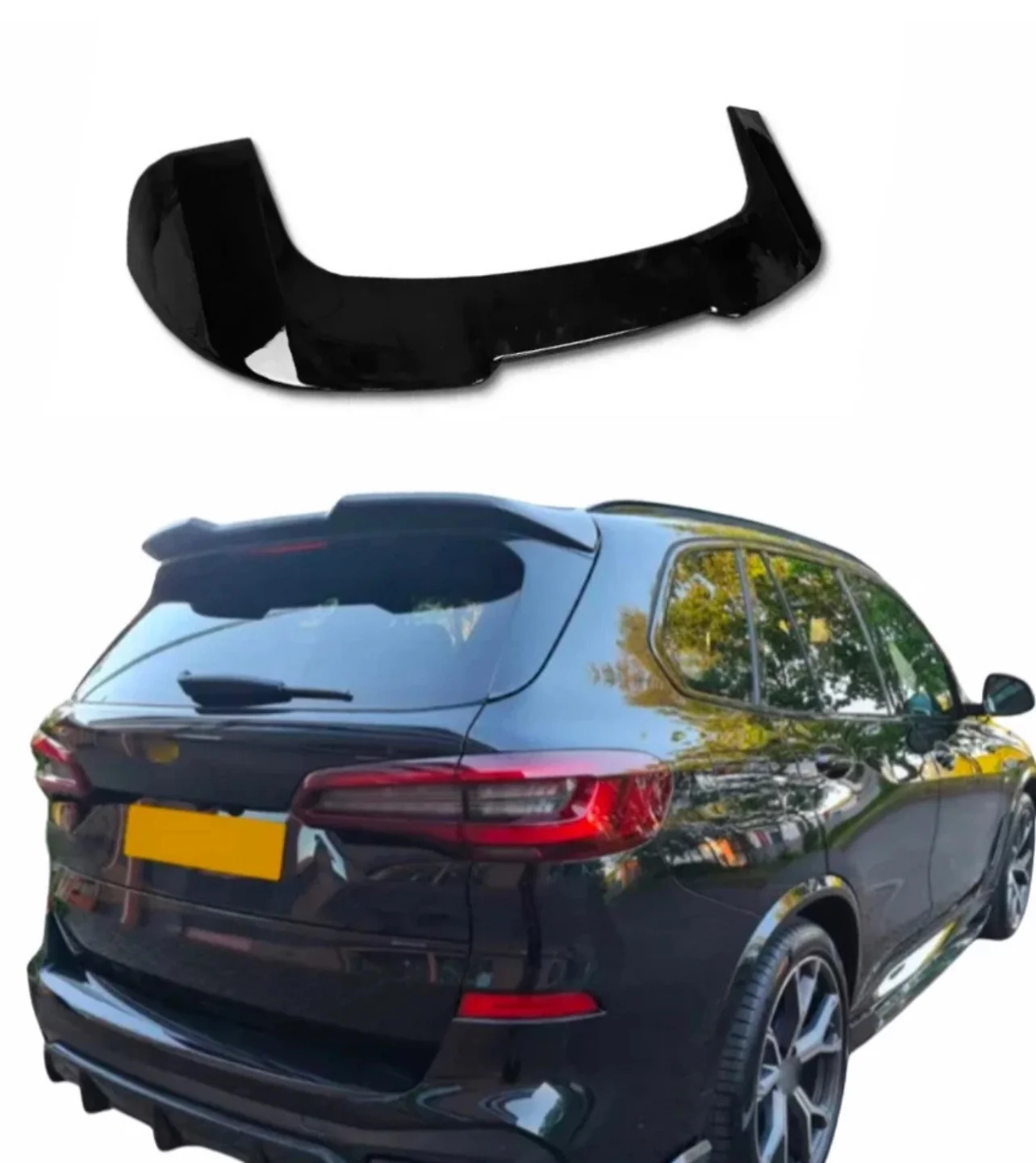 BMW X5 G05 Roof Spoiler Gloss Black Rear Window Wing M Performance 2019+ STM X5M - Image 10