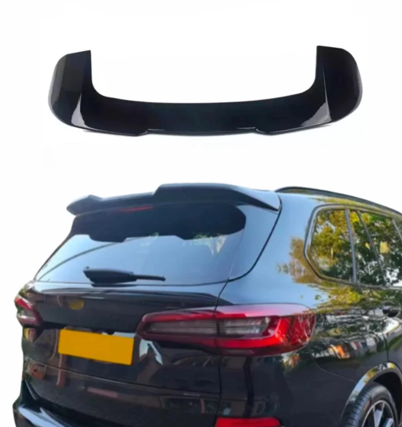 BMW X5 G05 Roof Spoiler Gloss Black Rear Window Wing M Performance 2019+ STM X5M - Image 13