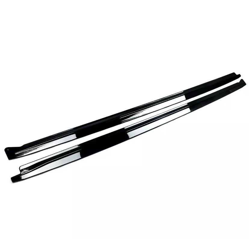 BMW X5M F85 F15 X6M F86 F16 GLOSS BLACK SIDE SKIRT EXTENSION BLADE LIP MP - Image 8