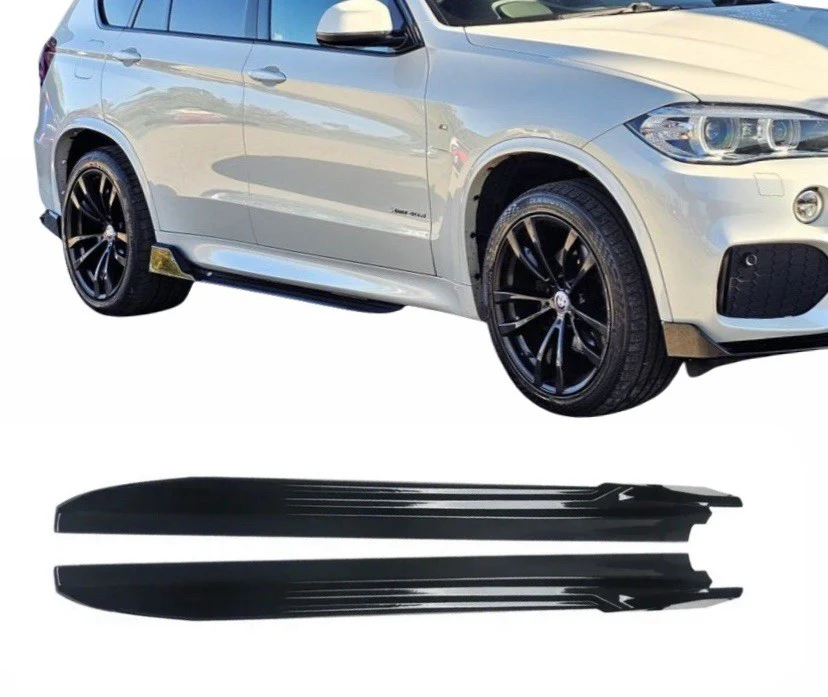 BMW X5M F85 F15 X6M F86 F16 GLOSS BLACK SIDE SKIRT SKIRTS EXTENSION BLADE - Image 11