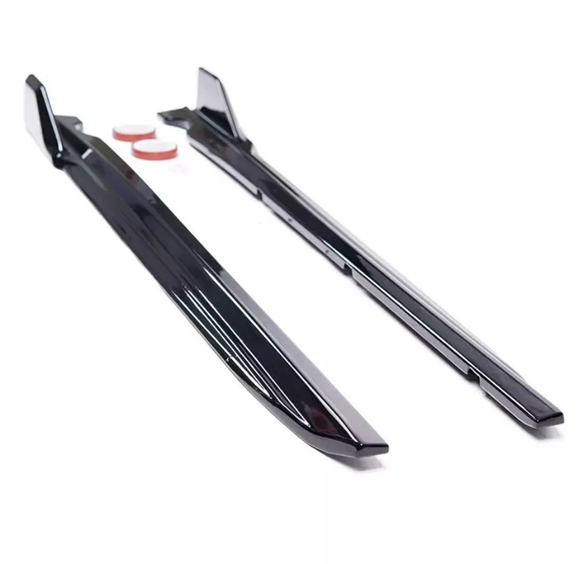 BMW X5M F85 F15 X6M F86 F16 GLOSS BLACK SIDE SKIRT SKIRTS EXTENSION BLADE - Image 3