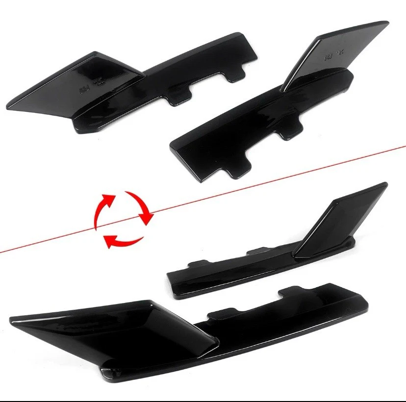 BMW X5M F95 KIT SPLITTER DIFFUSER SIDE SKIRTS SPOILER GLOSS BLACK 2018+ - Image 9