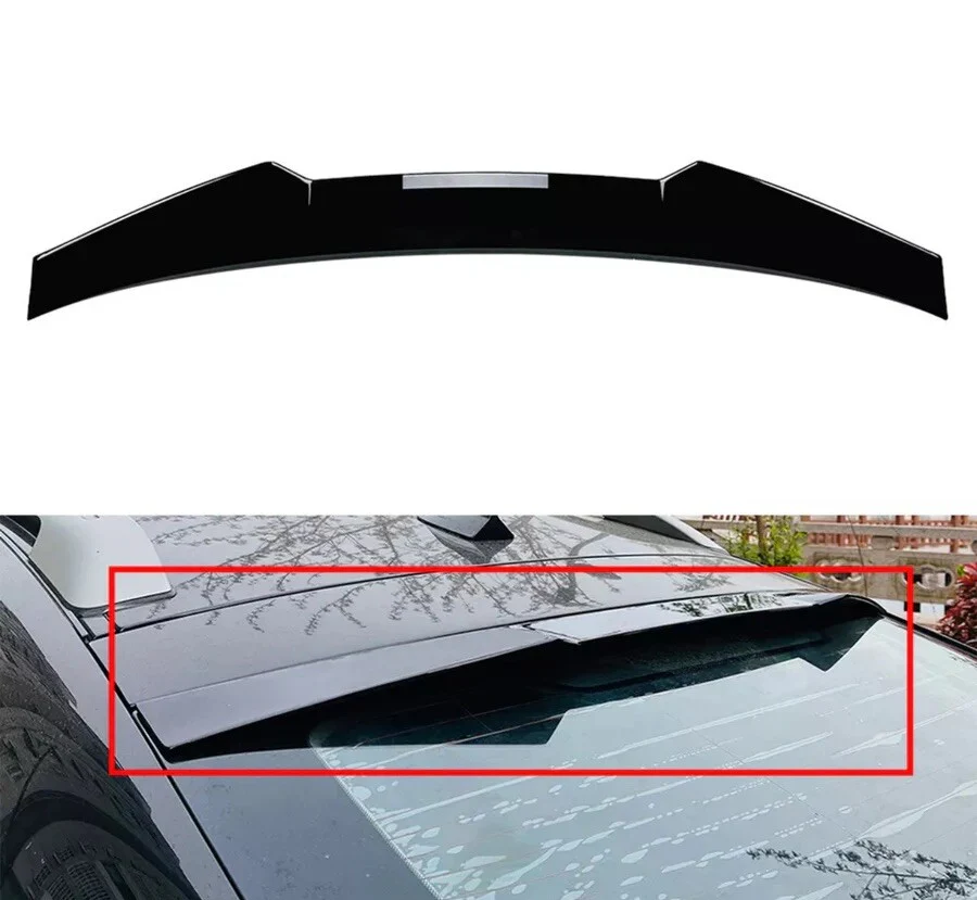 BMW X6 F16 Rear Boot Roof Spoiler Wing Lip 15-19 Gloss Black PSM Style V - Image 8