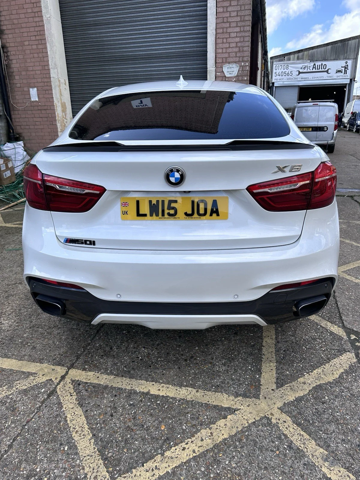 BMW X6 F16 X6M F86 GLOSS BLACK REAR TRUNK BOOT SPOILER WING M SPORT M4 V STYLE - Image 10