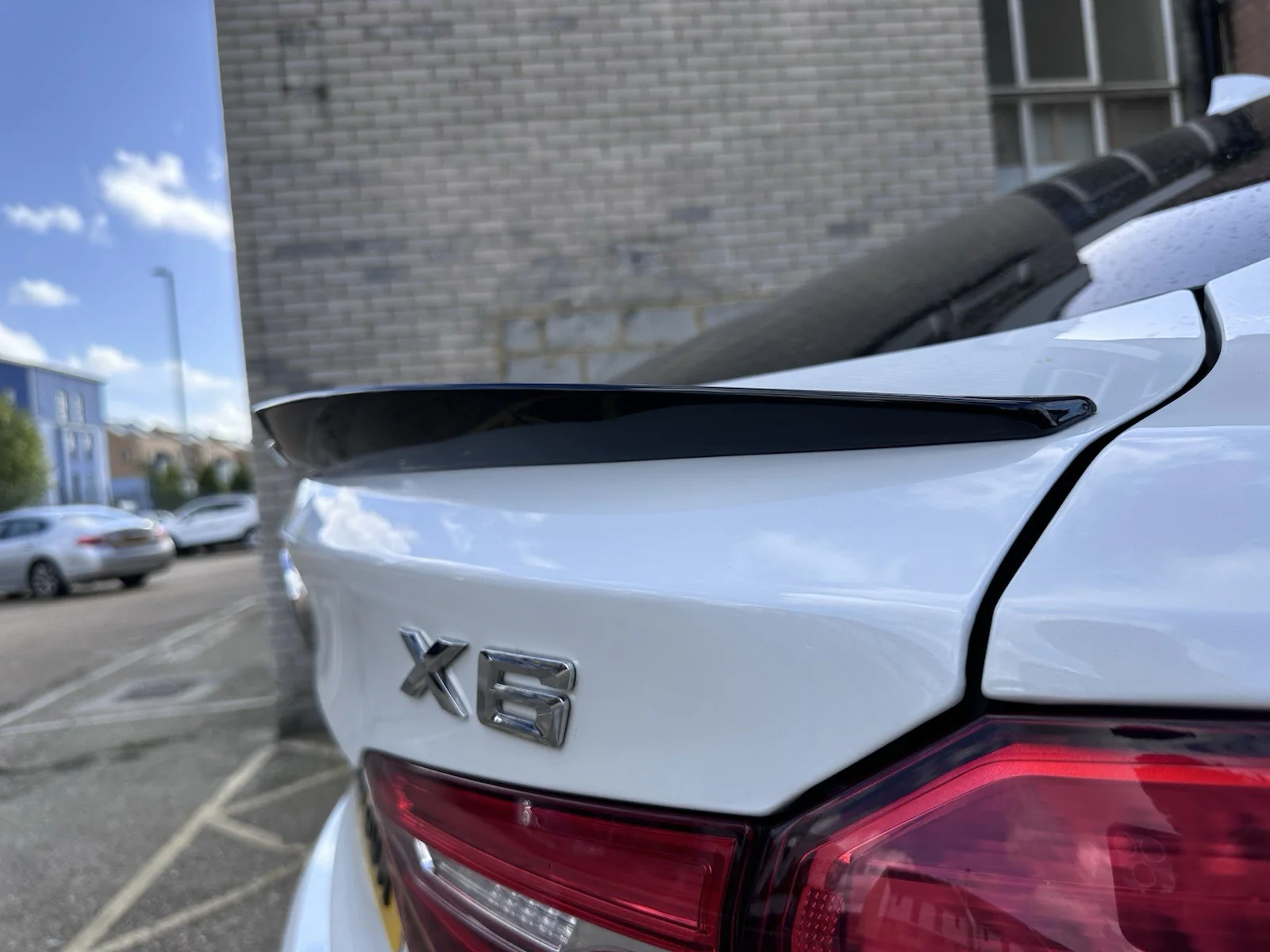BMW X6 F16 X6M F86 GLOSS BLACK REAR TRUNK BOOT SPOILER WING M SPORT M4 V STYLE - Image 11