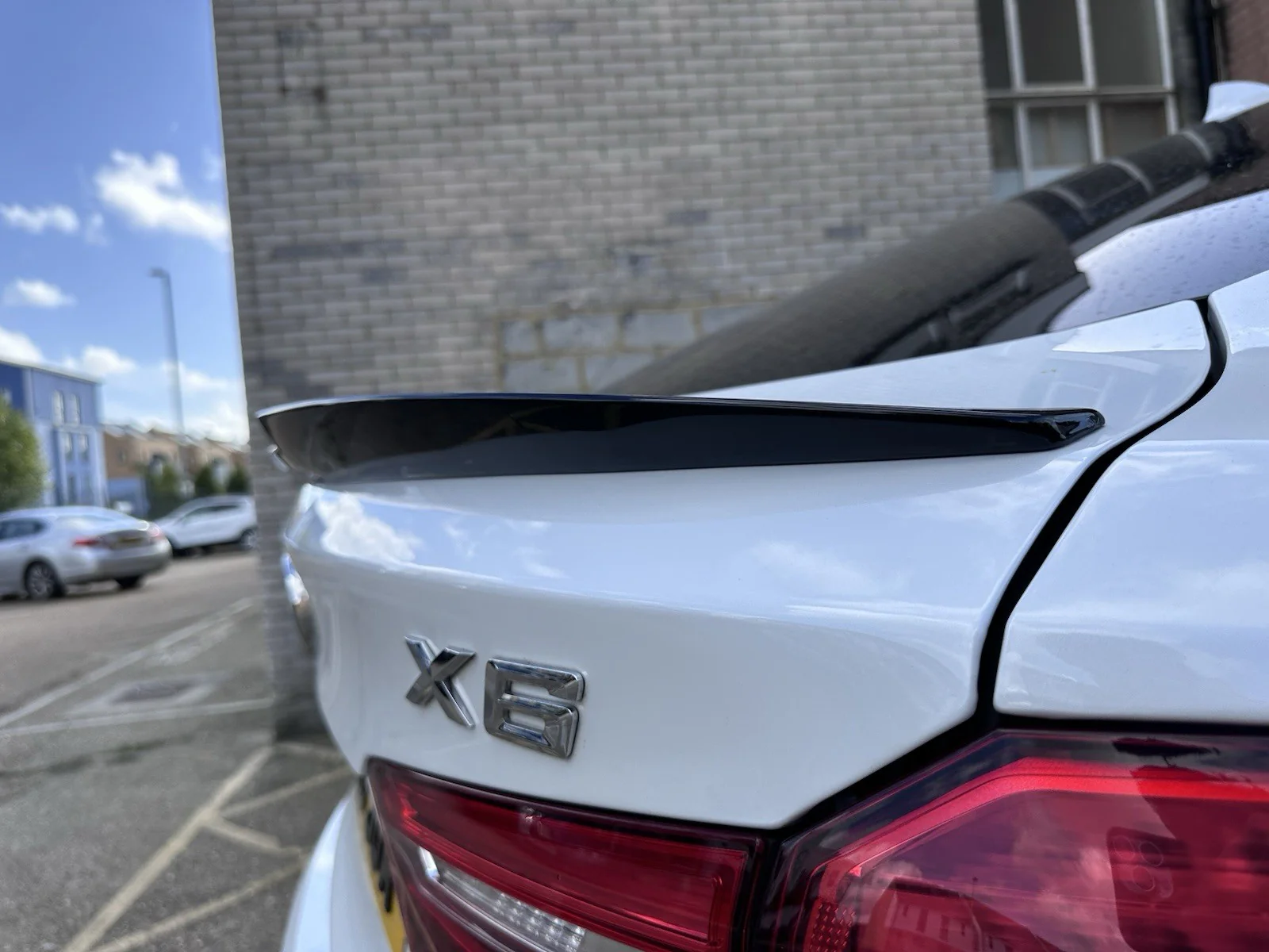BMW X6 F16 X6M F86 GLOSS BLACK REAR TRUNK BOOT SPOILER WING M SPORT M4 V STYLE - Image 8