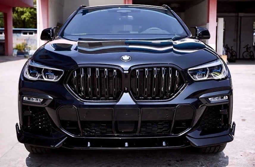 BMW X6 G06 AERO BODYKIT BODY KIT FRONT SPLITTER LIP REAR DIFFUSER SKIRT 19+ BK - Image 3