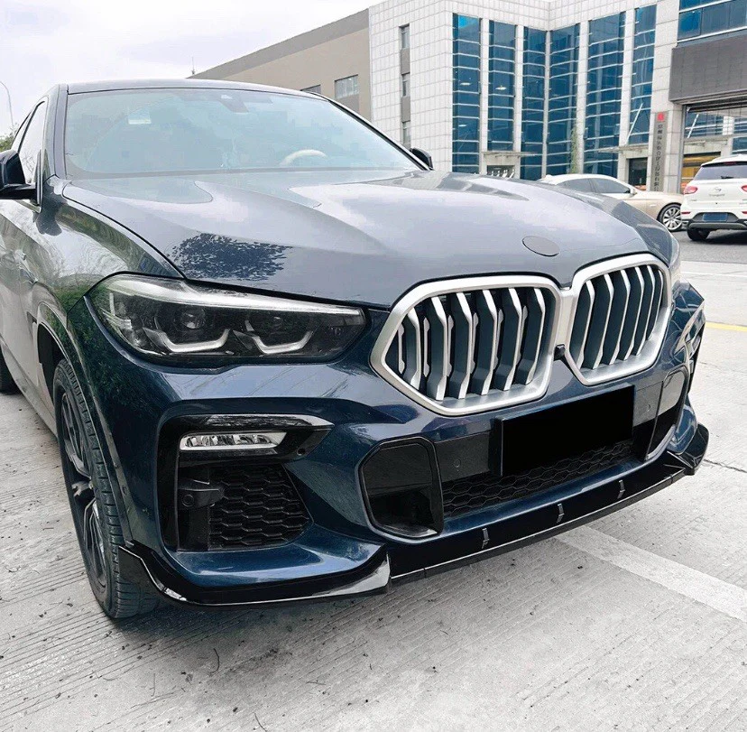 BMW X6 G06 AERO BODYKIT BODY KIT FRONT SPLITTER LIP REAR DIFFUSER SKIRT 19+ BK - Image 8