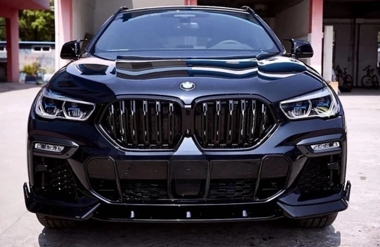 BMW X6 G06 AERO BODYKIT BODY KIT FRONT SPLITTER LIP REAR DIFFUSER SKIRT 19+ BK - Image 10