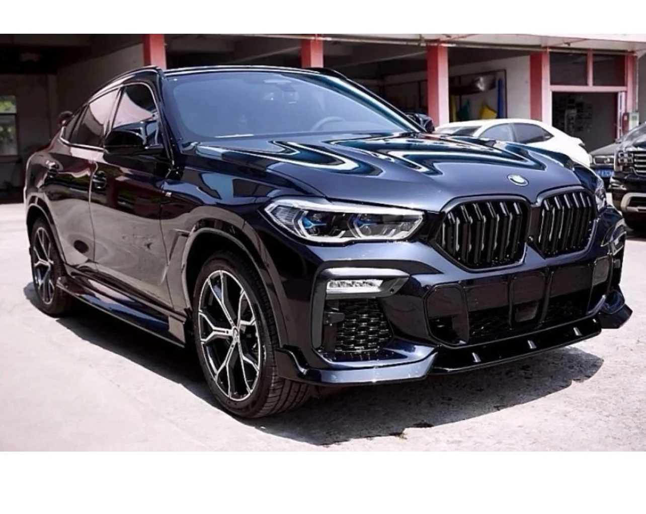 BMW X6 G06 AERO BODYKIT BODY KIT FRONT SPLITTER LIP REAR DIFFUSER SKIRT 19+ BK - Image 8