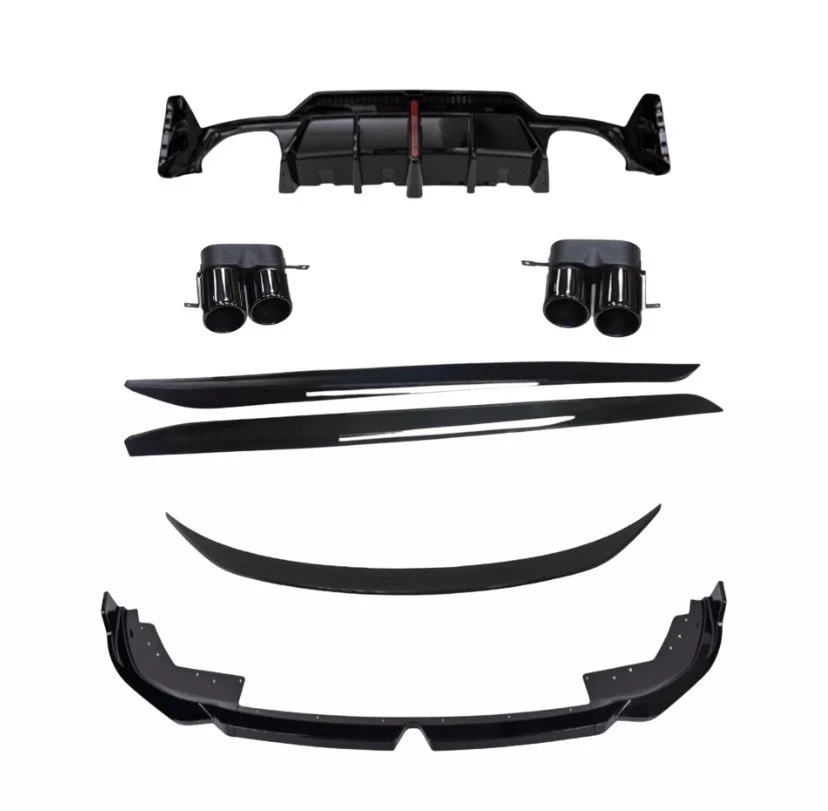 BODY KIT BODYKIT FOR BMW G20 3 SERIES FRONT SPLITTER REAR DIFFUSER LCI QUAD TIPS