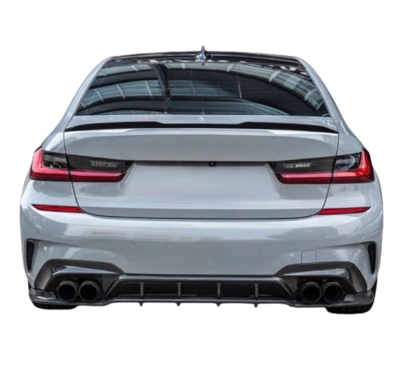 BODY KIT BODYKIT FOR BMW G20 3 SERIES SPLITTER V SPOILER DIFFUSER LCI QUAD TIPS - Image 2