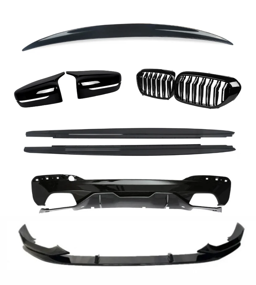 BODYKIT BODY KIT FOR BMW 5 SERIES G30 LCI SPLITTER MP DIFFUSER GRILLES MIRRORS