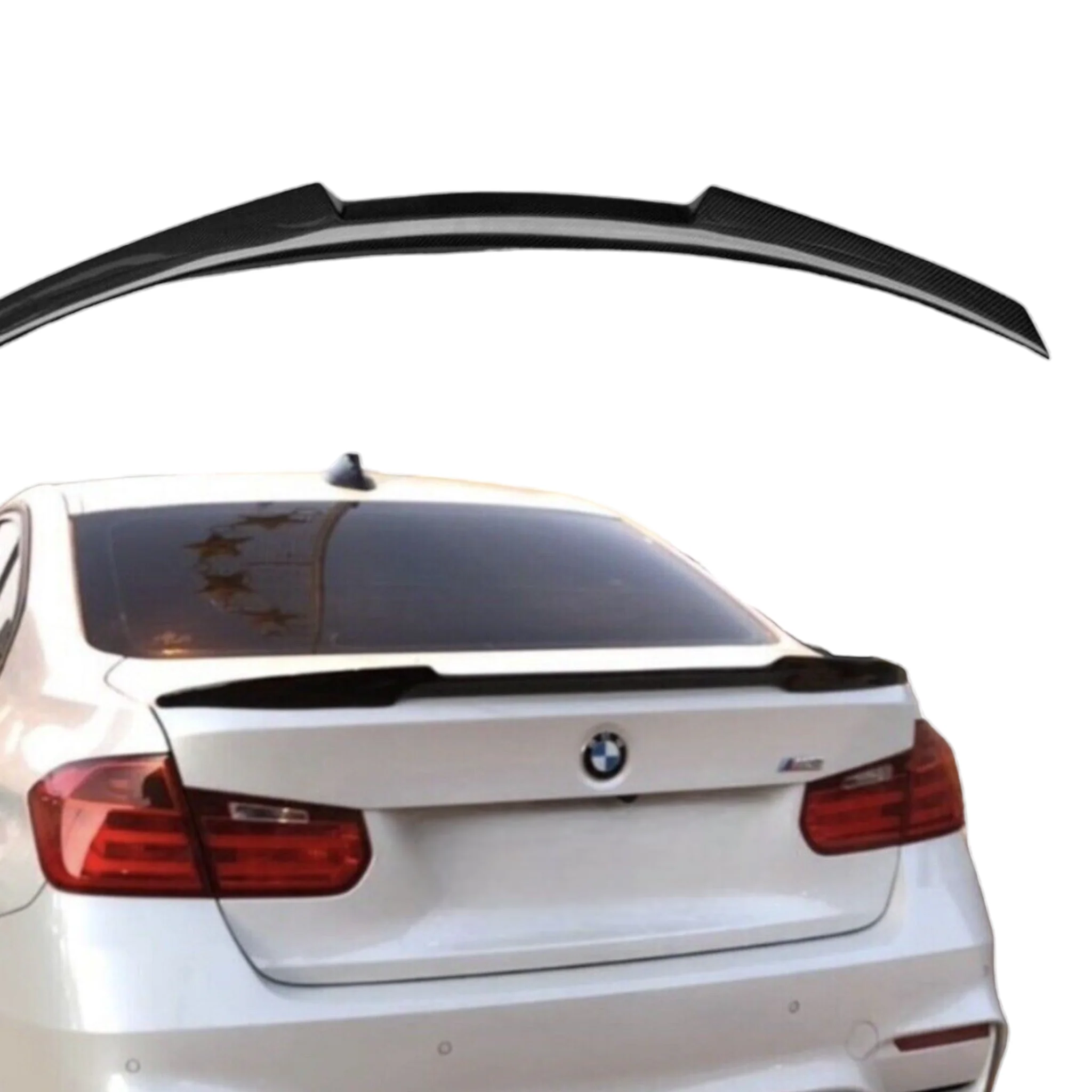 Boot Spoiler - Fits BMW F30 F80 3 Series - V Style - Gloss Black