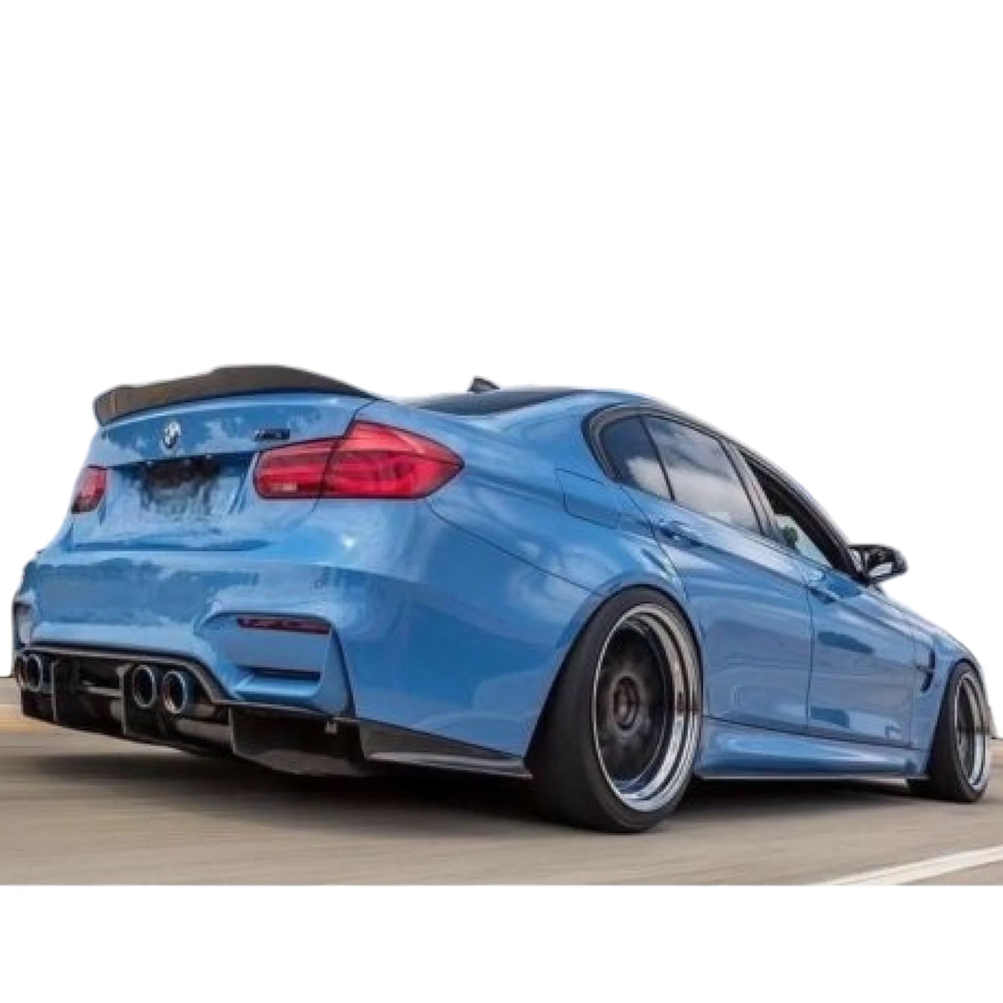 Boot Spoiler - High Kick - V Style - Fits BMW F30 F80 3 Series - Carbon Look - Image 2