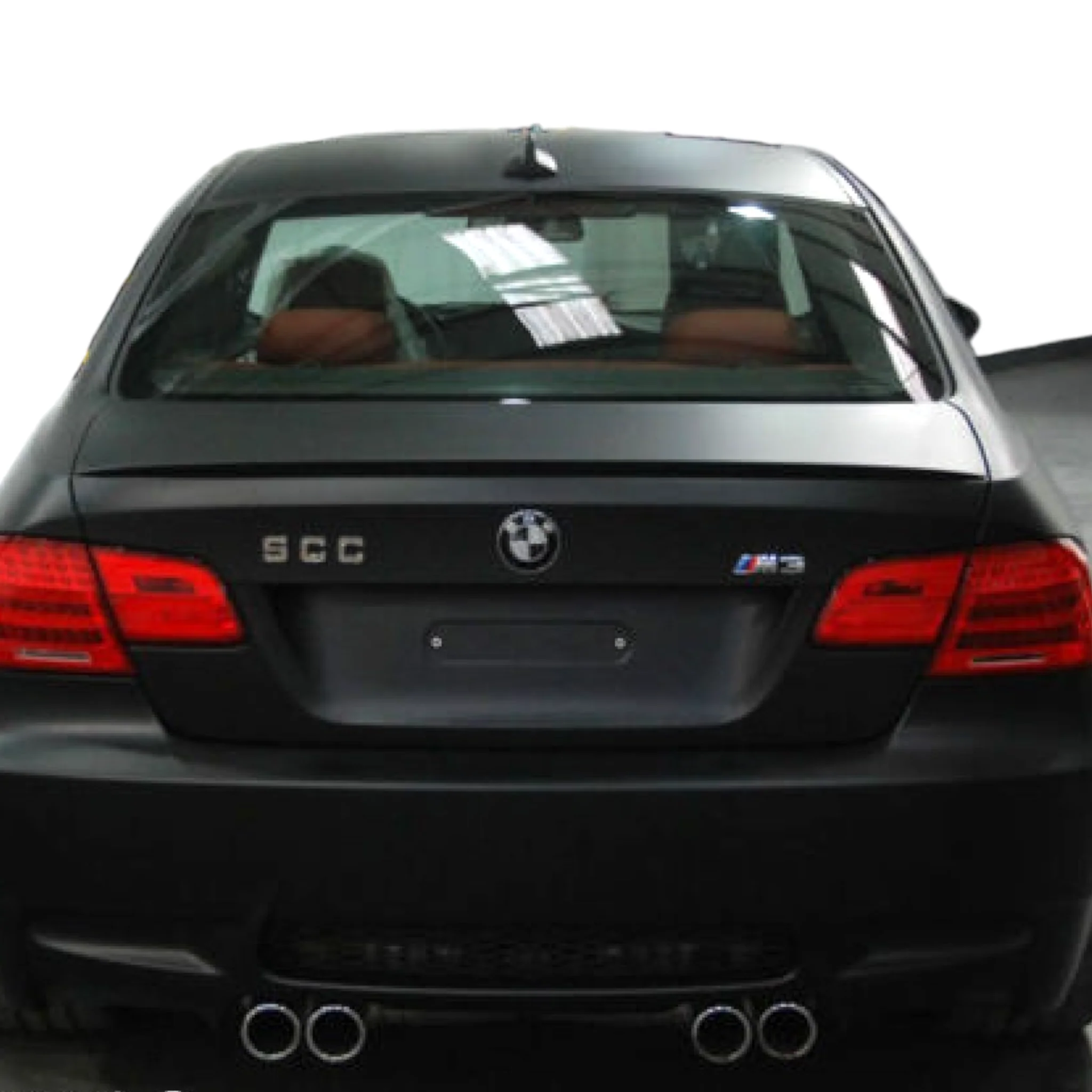 Car Boot Spoiler - M3 Slim Style - Fits BMW E92 3 Series - Black