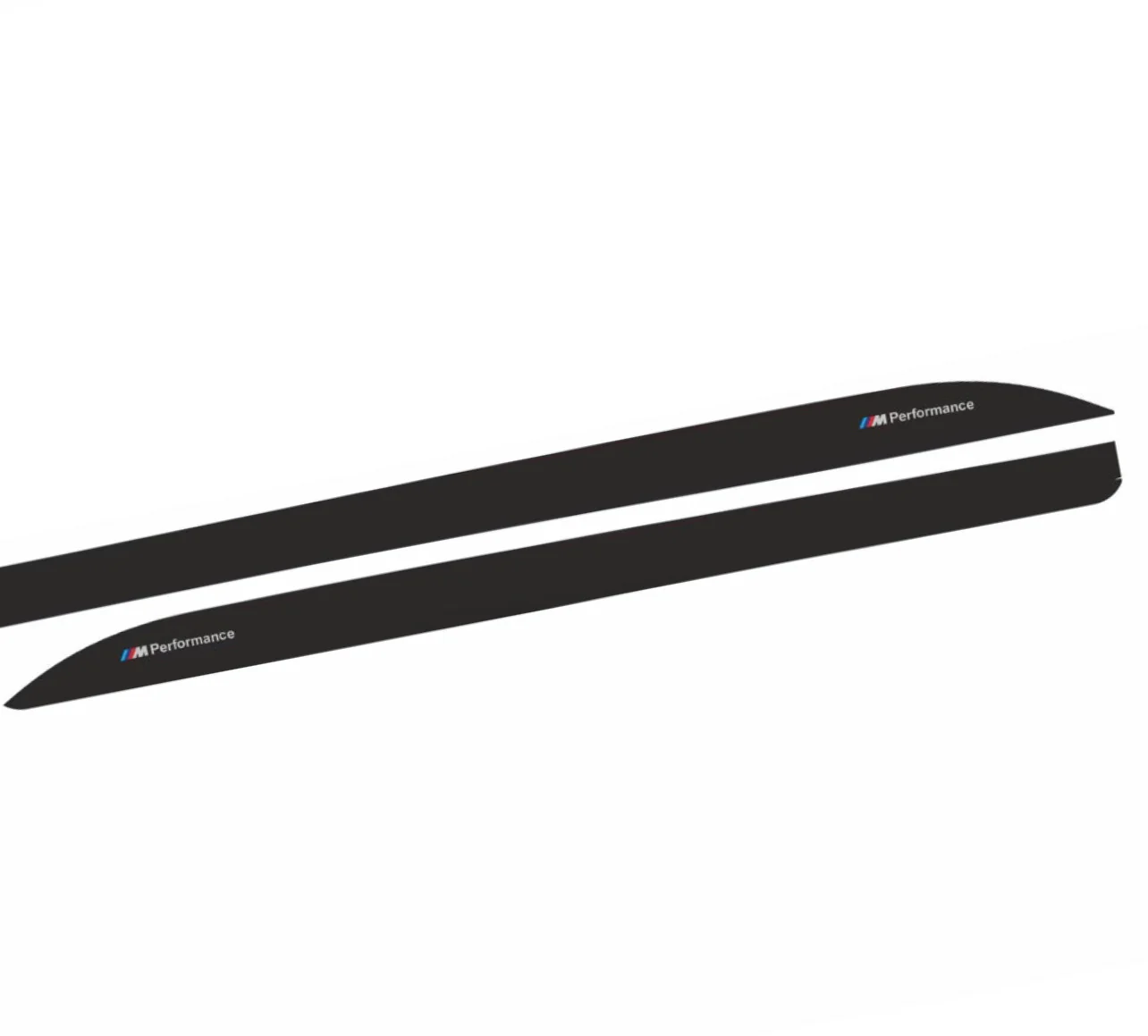 Car Side Extension Decals - Fits BMW F32 F33 F36 4 Series - ABS - Satin Black - Image 4