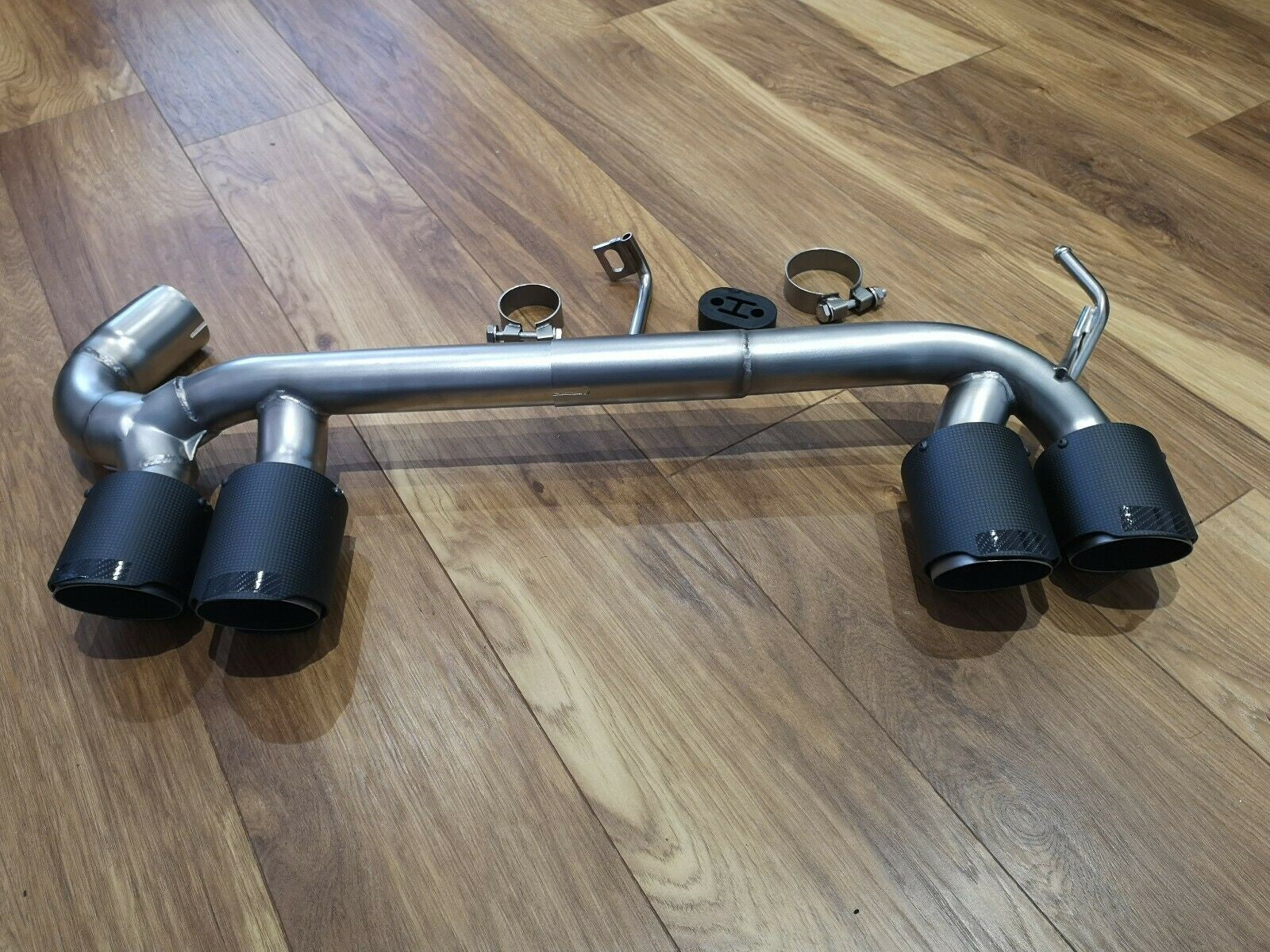 Exhaust Tips Bumper Diffuser Fits BMW F30 F31 3 Series Quad Exit - Image 10